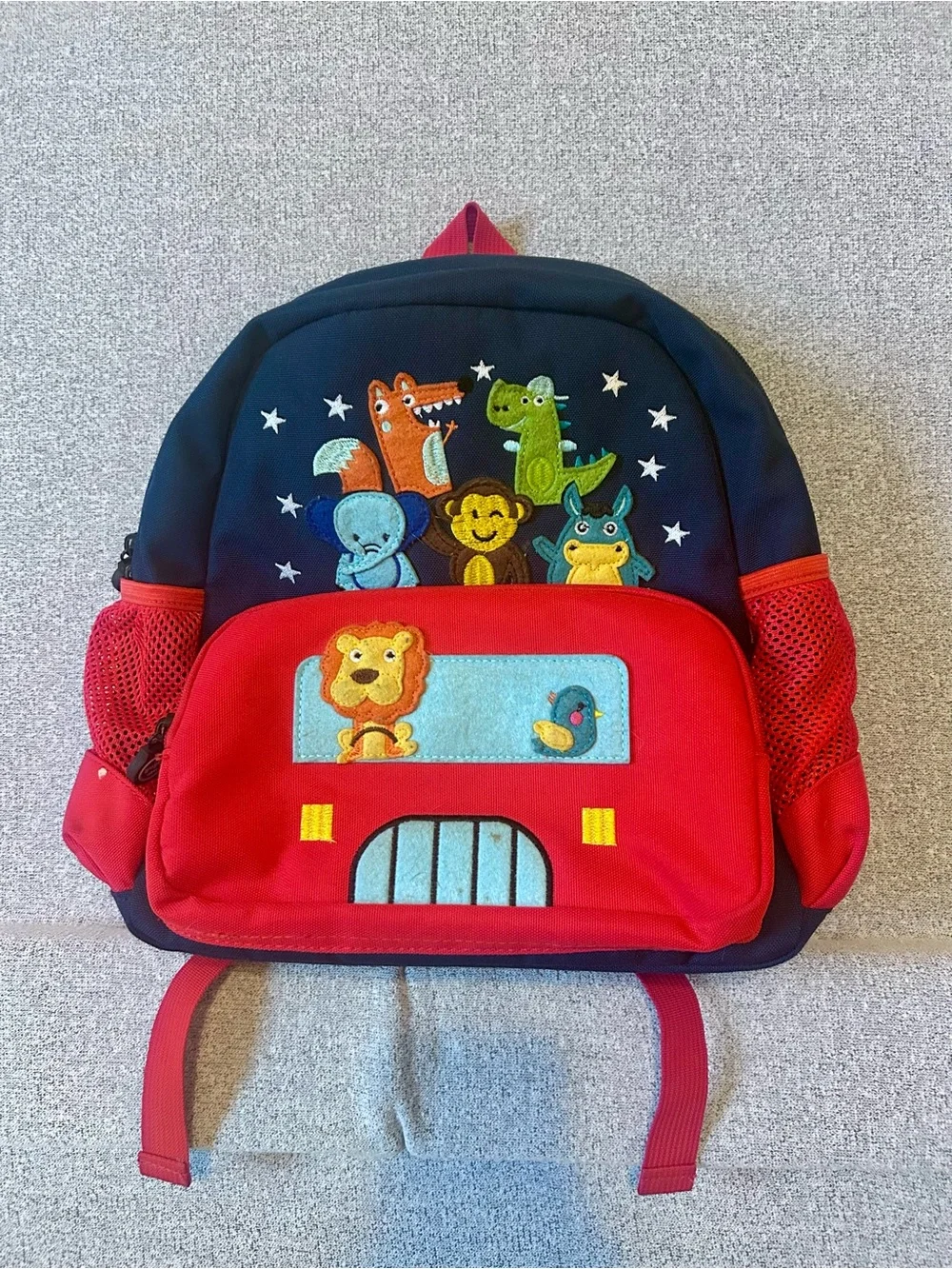 AUSQI Kids Zoo Animal School Bus 3D Toddler Preschool Backpack
